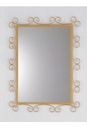 Specchio a muro in ferro battuto R.04013