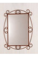 Specchio a muro in ferro battuto R.04015