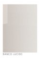 Tavolo MIRO bianco lucido con piano serigrafato + allunga da 48 cm